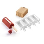 Silikomart 22.345.87.0065 Mini Ice Cream / Finger Food Mould Chic White