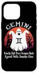 Coque pour iPhone 16 Pro Max Retro Ghost Zodiac Sign Gemini Funny Halloween