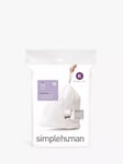 simplehuman Bin Liners, Size K, Pack of 20