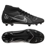 Nike Mercurial Superfly 8 Club MG Shadow - Sort/Sølv/Grå, størrelse 38