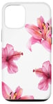 Coque pour iPhone 15 Collage de fleurs estivales Tiger Lily Hibiscus Hawaii Beach