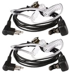 Retevis Oreillette Talkie Walkie 2 Broches Tube Acoustique Casque Écouteur Compatible avec Motorola DP1400 CP040 GP68 GP88 GP300 CT150 Pro1150 HYT TC-500 TC-600 Talkies Walkies(2 pcs)