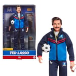 ​Barbie Signature Doll, Ted Lasso Wearing Iconic Blue AFC Richmond Tracksuit with Aviators, Collectible with Displayable Packaging, HJW91