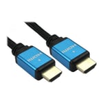 Scan Blue/Black HDMI 2.1 Braided Cable - M/M 1M