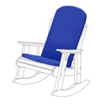 Gardenista Coussin de chaise de jardin extérieur pliable, coussin de chaise résistant à l'eau pour chaises Adirondack, Bleu