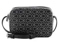 Calvin Klein Sac Bandoulière Femme Ck Must Camera Bag Mono Petit Modèle, Noir (Black Mono), Taille Standard