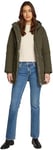 Tommy Jeans Parka Femme avec Capuche, Vert (Fatigue Green), XS