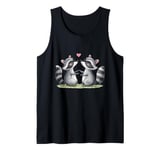 Valentines Day Racoons Love Animal Cute Mens Womens Kids Tank Top