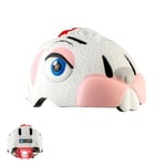 Crazy Safety White Bunny Childrens Bike Helmet | Cycle helmet for children aged 2-7 years for bikes, skateboards, balance bikes, scooters, skates Lightweight and adjustable 3D animal helmet 49-55 cm