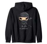 A Funny Costume of a Sneaky Soldier for Ninjas Lovers Zip Hoodie