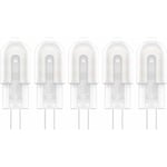 5X G4 Ampoule Lampe LED 2W Lampe Bulb 12 SMD 2835LEDs Blanc Chaud 3000K Spotlight Haute Luminosité 200LM Plastique Laiteux Ampoule LED AC/DC12V