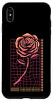 Coque pour iPhone XS Max Vaporwave Rose rétro Futuriste Rose Esthétique