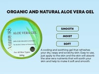 3X Aloe Vera Gel Cream 300ml - Pure Organic Body & Skin Moisturiser Care