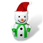 Christmas Outdoor Light-Up 70cm Snowman With Battery Operated Timer and 45 LED's