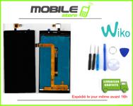 ECRAN LCD + VITRE TACTILE POUR WIKO ORIGINAL RIDGE FAB 4G NOIR + OUTILS