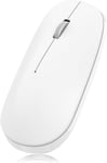 Souris Bluetooth pour Mac,Souris sans Fil Silencieuse 800/1200/1600 DPI,Souris Mac sans Fil Compatible avec MacBook Pro/Air/iMac/iPad/iPhone/PC/Windows/Android,Souris Ultra-Mince,Blanche