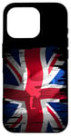 Coque pour iPhone 16 Pro Skater Great Britain Drapeau Board Jump Angleterre Union Jack