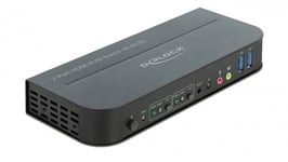 DELOCK – HDMI KVM Switch 4K 60 Hz with USB 3.0 and Audio (11481)