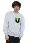 Marvin The Martian Face Faux Pocket Sweatshirt