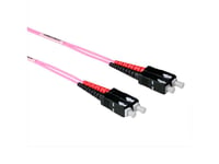 Act 3 Meter Lszh Multimode 50/125 Om4 Fiber Patch Cable Duplex With Sc Connectors. Sc-Sc 50/125 Om4 Dup 3.00M (Rl3703)