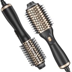 Air Styler professionnel avec programmes, poils naturels, rotation et grille arrière amovible, couleur noir et cuivre