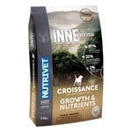 NUTRIVET - INNE Chien - Croquettes sans Céréales - Chiot - Poulet - 80% d'ingrédients d'origine Animale - 3 kg