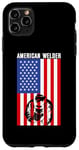 Coque pour iPhone 11 Pro Max Soudeur drapeau américain patriotique américain