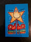 MINI SIZE Telephone Address Book A-Z Index Hard Back Cover YOU'RE A STAR (KW)