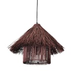 GaoF Creative House Shade Chandeliers Tropical Bamboo Chandelier DIY Rattan Lampshade Pendant Lamp Bedroom Dining Room Kitchen Hanging Light E27 Fish Line Chandelier Lighting