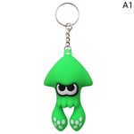 Anime Game Splatoon 3 Pendel Nyckelring Bil Nyckelring Telefon Orna green