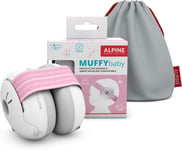 Muffy Baby Casque Anti Bruit Bébé : Protection Auditive Pour Bébés et Tout-Petits Jusqu'à 36 Mois Certifié CE Améliore le Sommeil Pendant les Déplacements Réglable et Confortable Rose