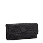 Kipling MONEY LAND Large Wallet, Signature Emb (Black)