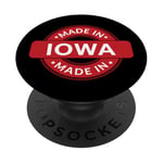 IOWA Home - Made in Iowa - Funny Label - Classic PopSockets PopGrip Adhésif