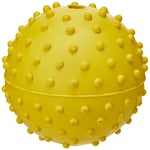 CLASSIC Pet Products Balle en Caoutchouc à Picots et Clochette pour Chien Jaune 60 mm