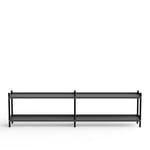 NINE - BOLT Shelving 2000 - 2 shelves Oak Black Anthracite - Hyllor och hyllsystem - Lennart Ebert - Svart - Metall/Trä