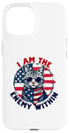 Coque pour iPhone 15 I Am The Enemy Within Harris Trump Funny US Election 2024