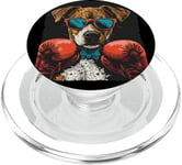 Événement de combat amusant avec ce costume de chien de boxe amusant PopSockets PopGrip pour MagSafe