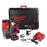 Milwaukee M18FMDP-502C M18 Support magnétique pour perceuse à carburant (2 batteries 5,0 Ah, chargeur, BMC)