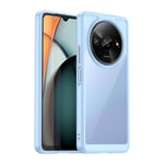 SHIEID Coque de téléphone Portable Xiaomi Redmi A3, Technologie Hybride PC + TPU, Coque de Protection Anti-Choc, sans décoloration, Etui pour Xiaomi Redmi A3-Bleu