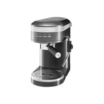 KitchenAid Artisan 5KES6503EMS - kaffemaskin med mjölkskummare - 15 bar - medaljongsilver