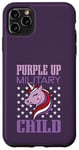 Coque pour iPhone 11 Pro Max Purple Up Militaire Enfant Licorne Militaire Enfant