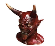 Horn Devil Demon Latex Mask Realistinen Krampus Demon Mask Joulupuku Päähineet Juhla kamala rekvisiitta