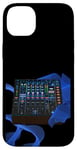 Coque pour iPhone 14 Plus Disc Jockey Space Age Console de mixage audio Mix DJ