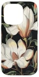 Coque pour iPhone 14 Pro Fleur de magnolia mignonne galaxie florale