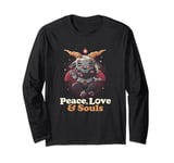 Peace Love Souls Demon Goat Pentagram Satanic Cute Baphomet Long Sleeve T-Shirt