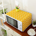 GJJSZ Oil-proof cover towel dust cloth dust cover oven cover cloth cloth microwave oven cloth@yellow_30x90cm