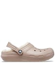 Crocs Men's Classic Lined Clog Slipper - Beige, Beige, Size 7, Men