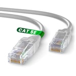 Câble Ethernet 50M, Reseau Lan Cable Ethernet Cat 5E Haut Debit Pour Une Connexion Internet Rapide & Fiable | Cable Ethernet Awg24, Cat5E Câble Rj45 Utp Cca 1 Gbps (50 Mètres, Gris)