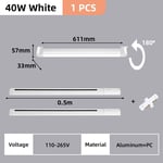 Ensemble complet d'éclairage sur rail pour la décoration intérieure,budgétaire à LED,lustre de magasin,lampe de chambre à coucher,plafonnier sur rail de - Type 40w White 1 piece-Natural White 4000K