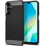 Spigen Rugged Armor Phone Case Compatible with Samsung Galaxy A16 [Military-Grade Drop Protection] - Matte Black